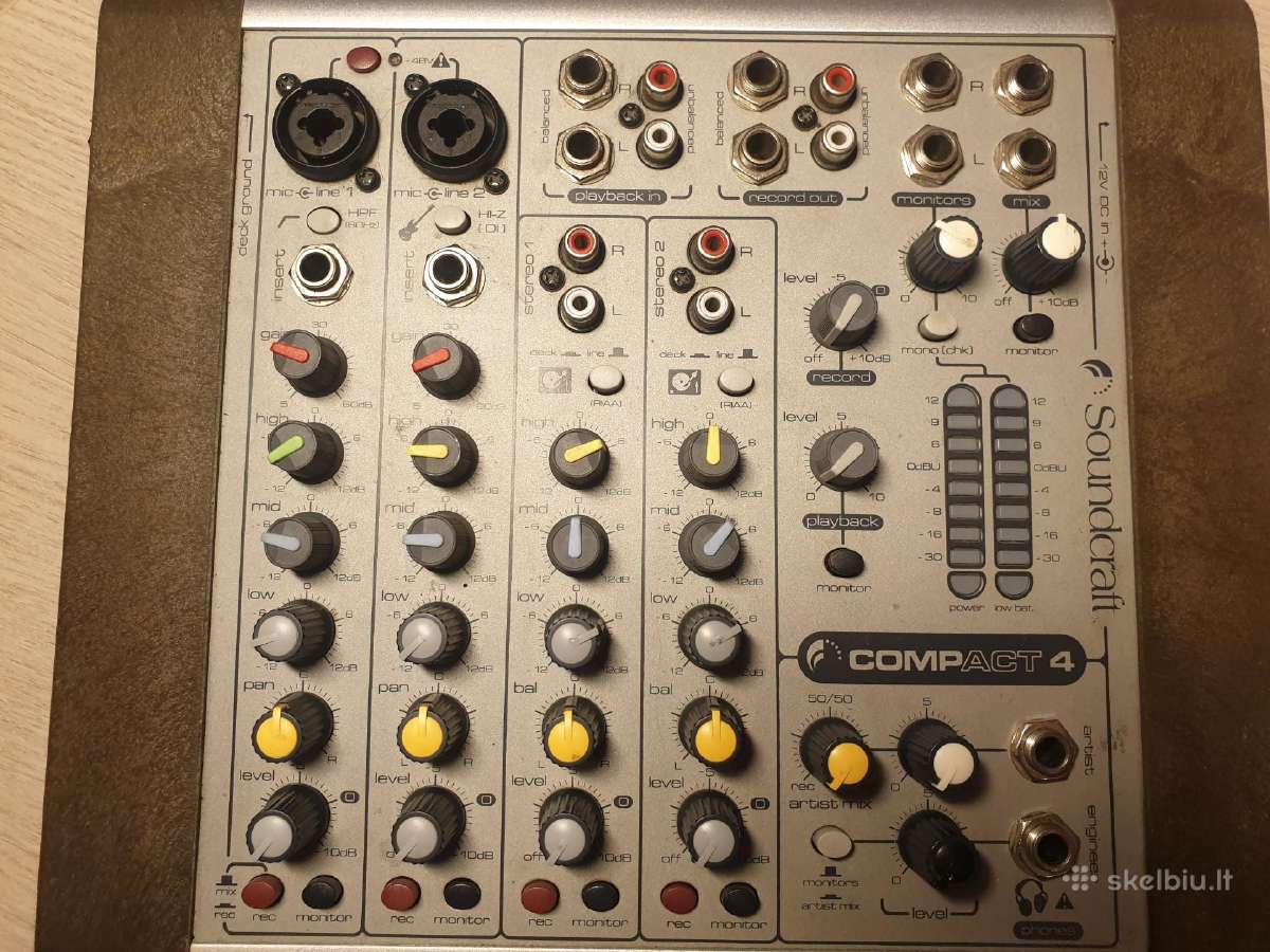 Mikšeriai Soundcraft compact 4 ir Sony Mx-dj9000 - nuotraukos Nr. 7