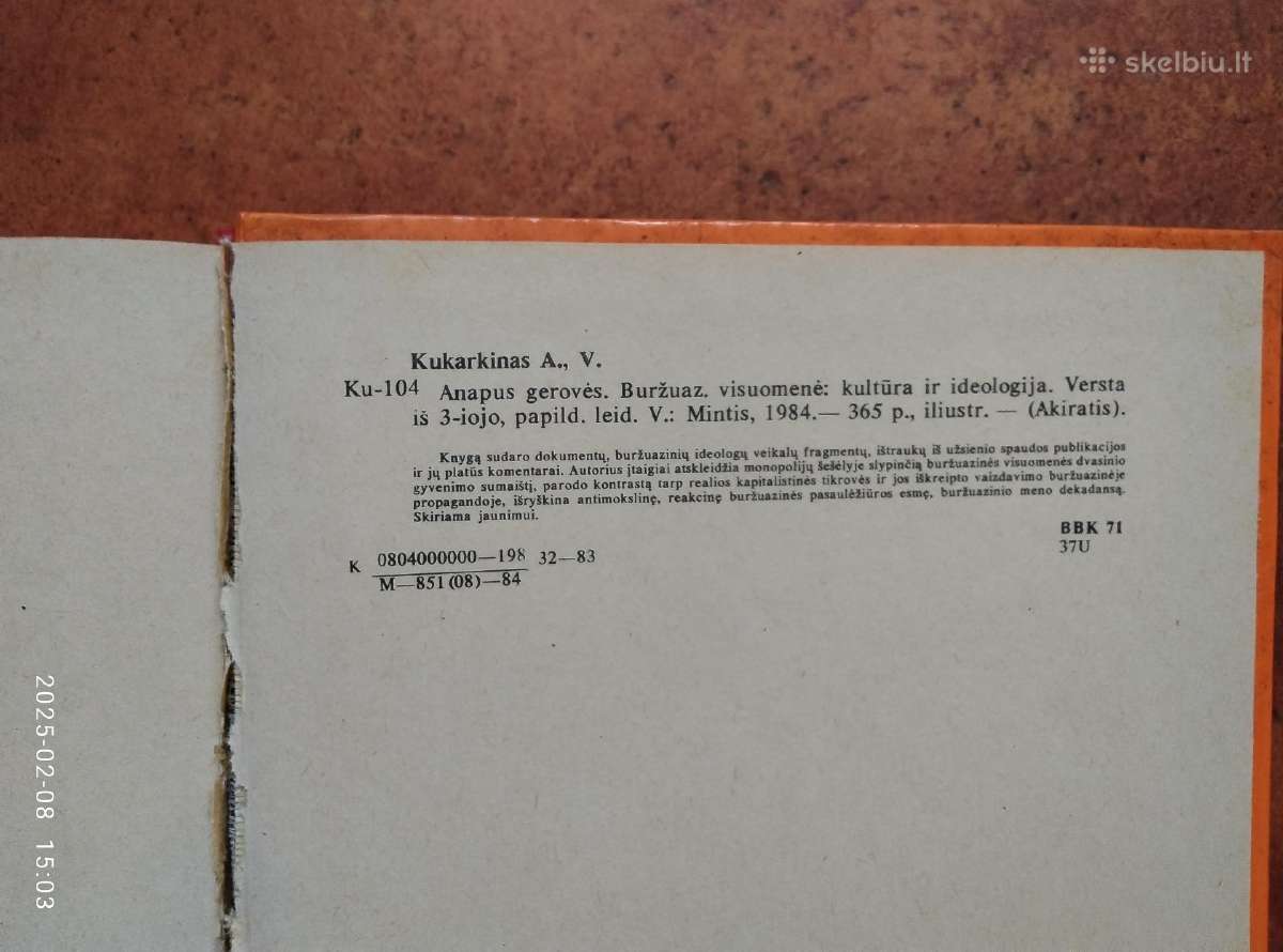 A. Kurakinas "Anapus gerovės" 1984 metai - nuotraukos Nr. 8