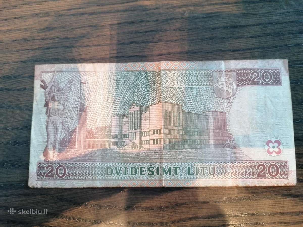 20 litų 1997 metu banknotas - nuotraukos Nr. 2