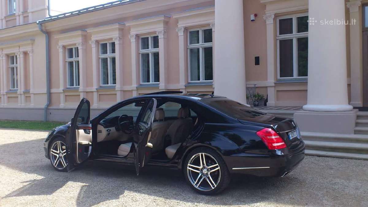 Prabangių Mercedes Benz S klasės Long nuoma - nuotraukos Nr. 11