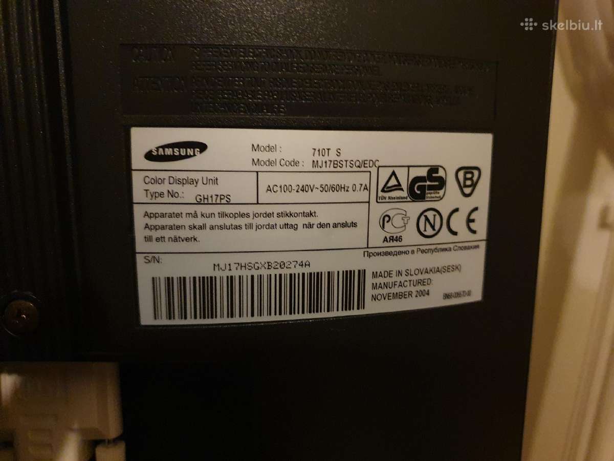Monitorius Samsung 710t - nuotraukos Nr. 6
