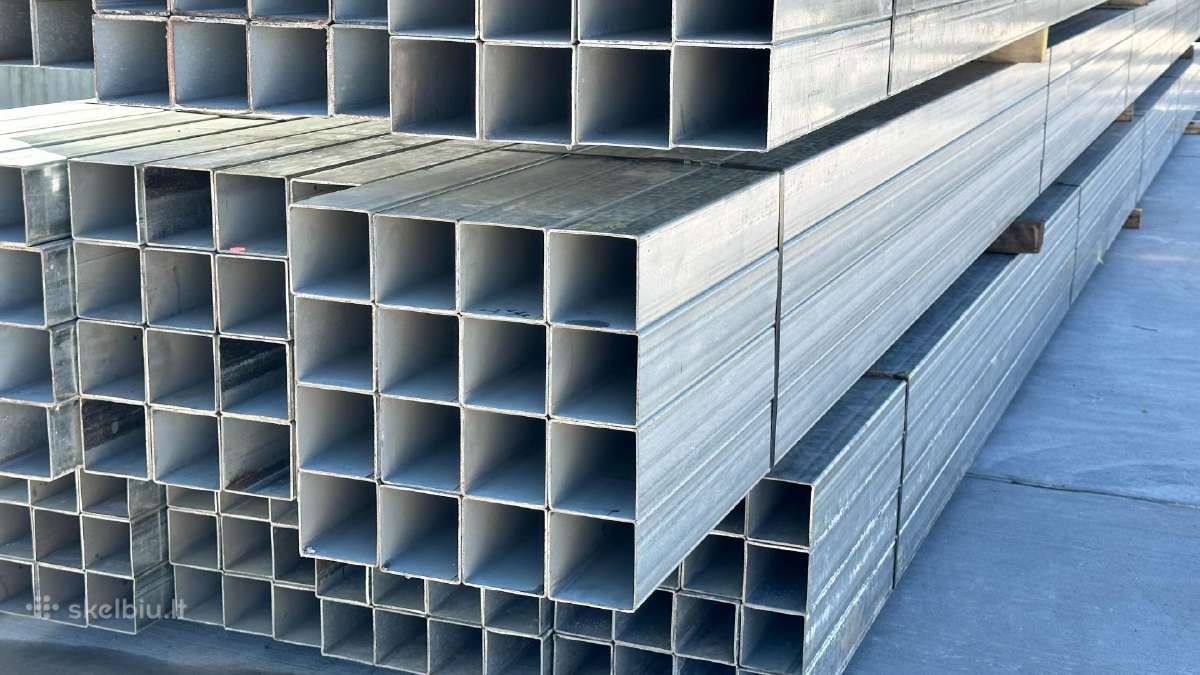 Cinkuoti ir juodi profiliniai vamzdžiai