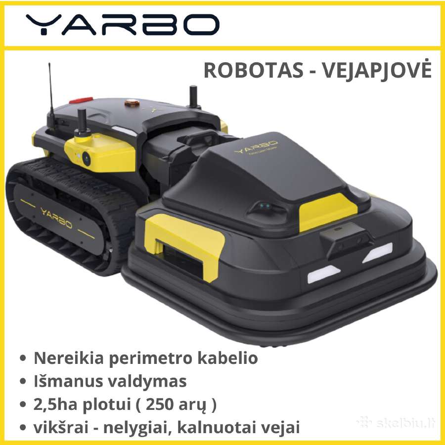 Belaidis Vejos robotas vejapjovė Yarbo
