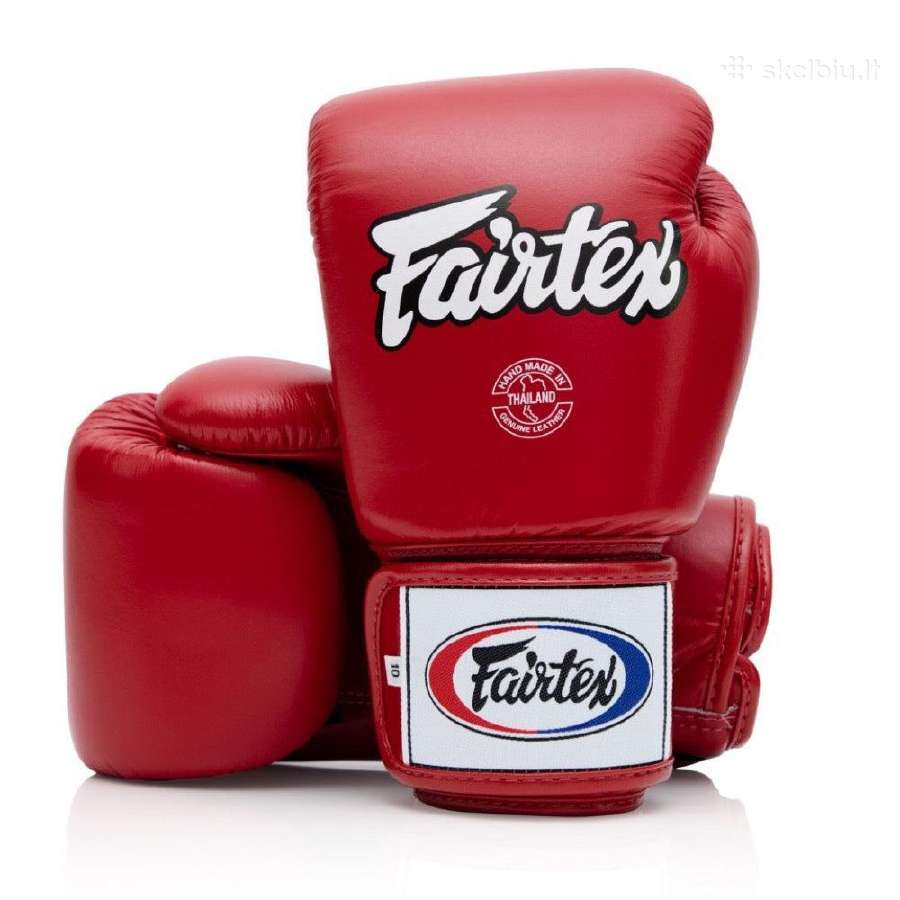 Fairtex Muay Thai Boxing raudonos pirštinės 14oz