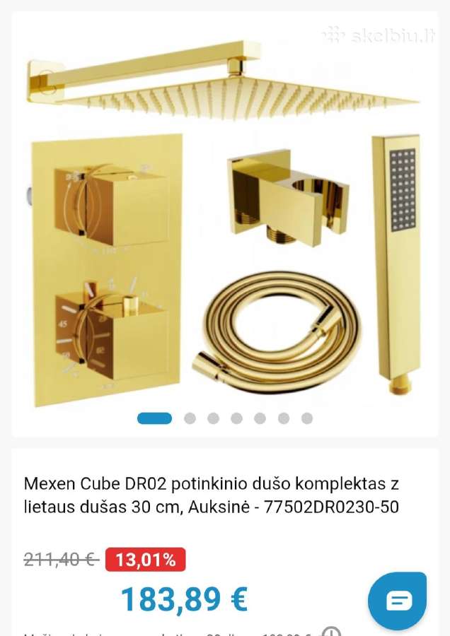 Potinkinis mexen dušo komplektas