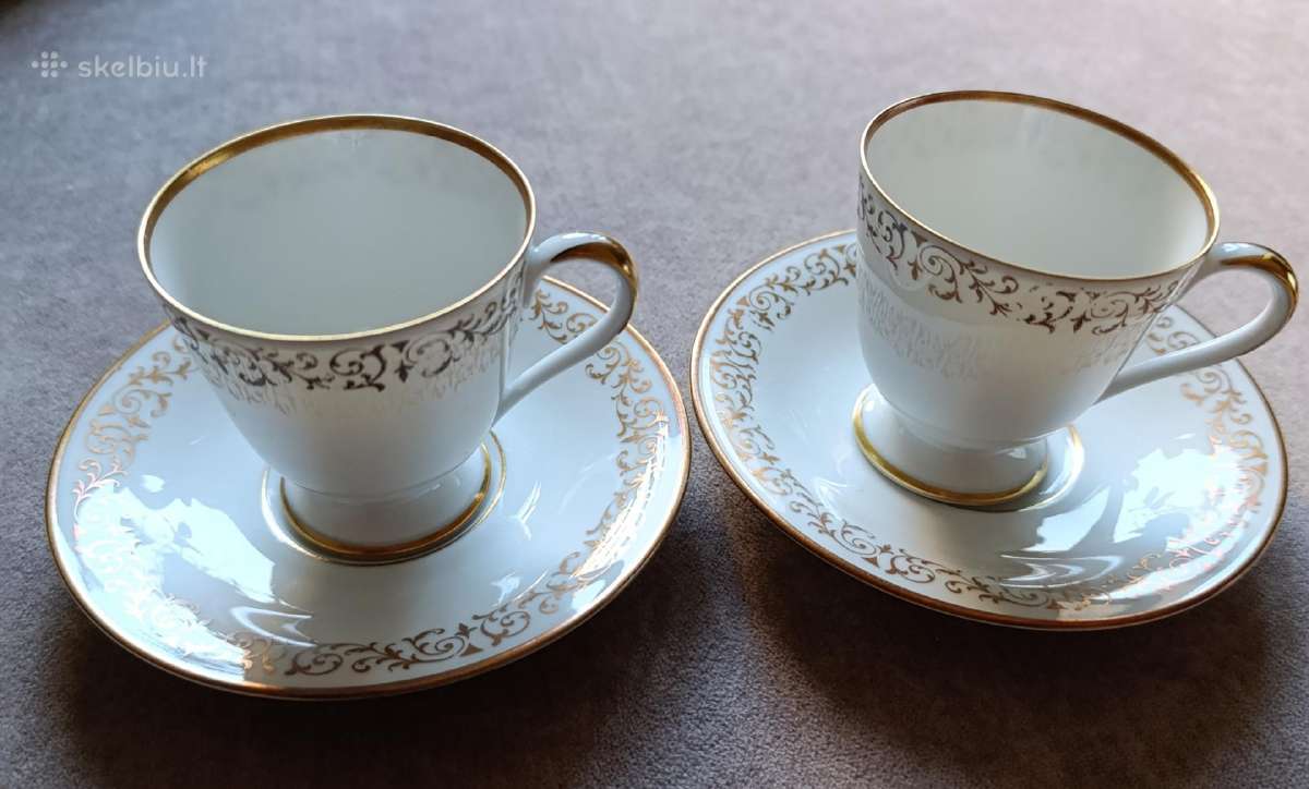 Kaulinio porceliano Espresso puodeliai
