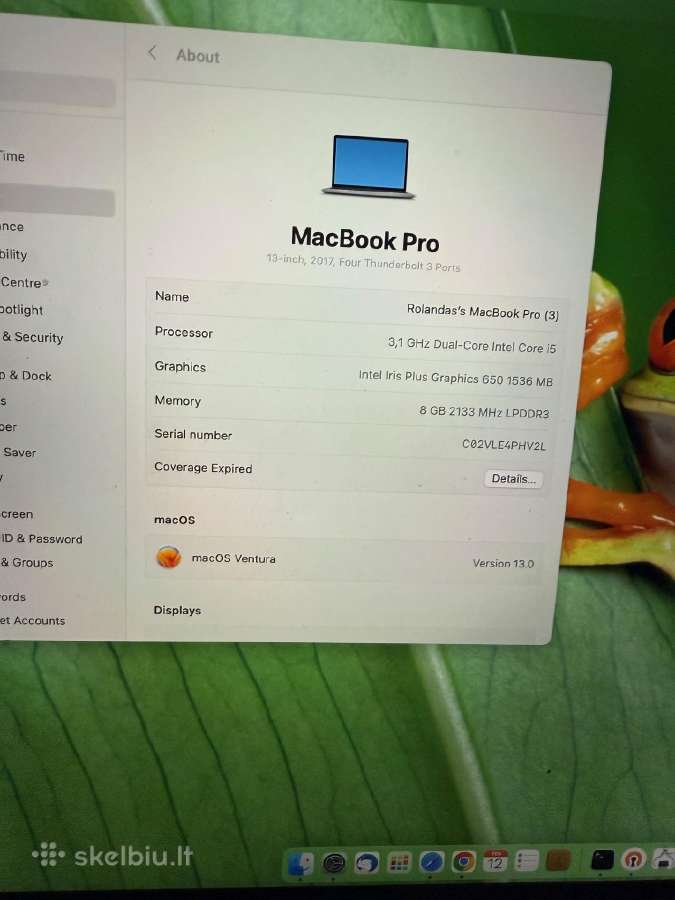 _Macbook Pro 13" Retina/touchbar/beveik nenaudotas - nuotraukos Nr. 2