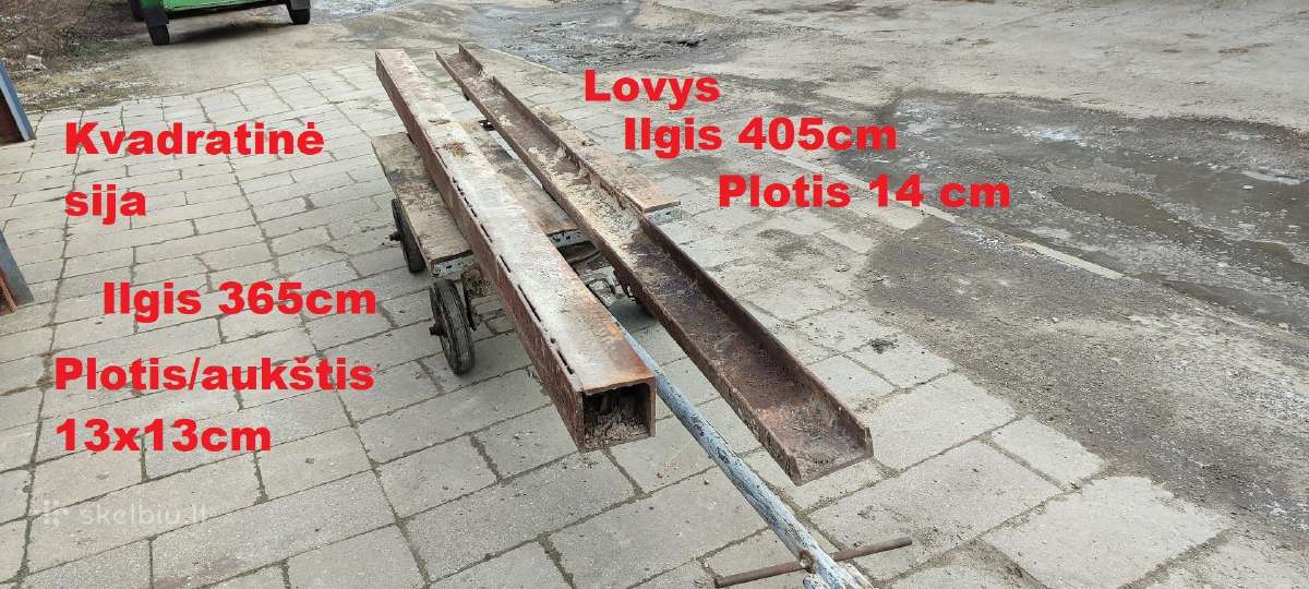 Metaliniai loviai, sijos - nuotraukos Nr. 2