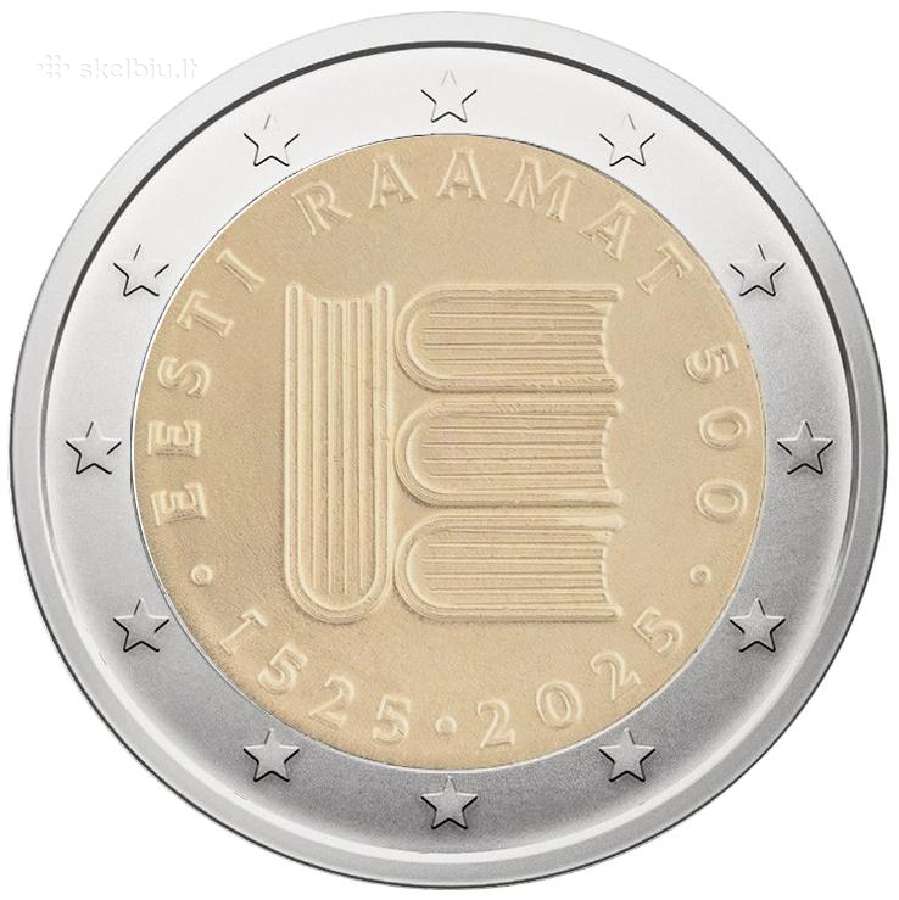 Estija 2 eurai, 2025 Pirmas spausdintas tekstas - nuotraukos Nr. 2