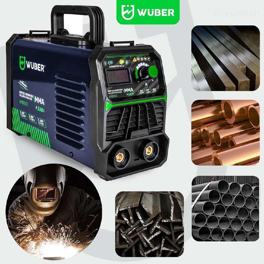 Inverterinis suvirinimo aparatas Mma 330a Wuber - nuotraukos Nr. 10