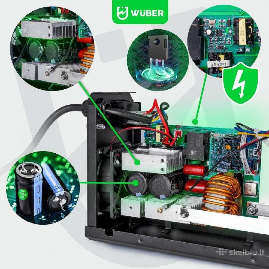Inverterinis suvirinimo aparatas Mma 330a Wuber - nuotraukos Nr. 11