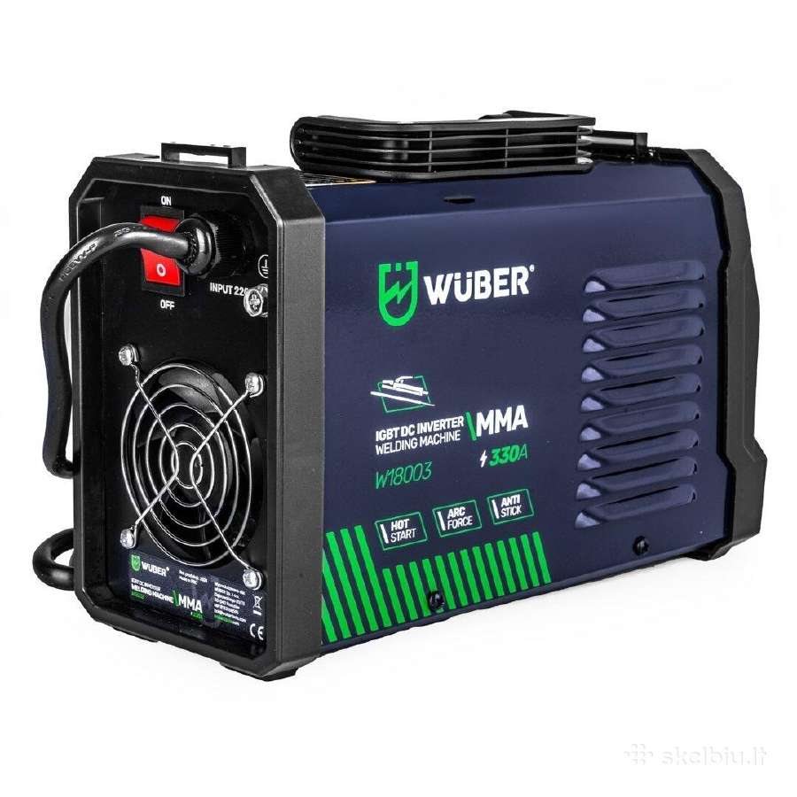 Inverterinis suvirinimo aparatas Mma 330a Wuber - nuotraukos Nr. 6