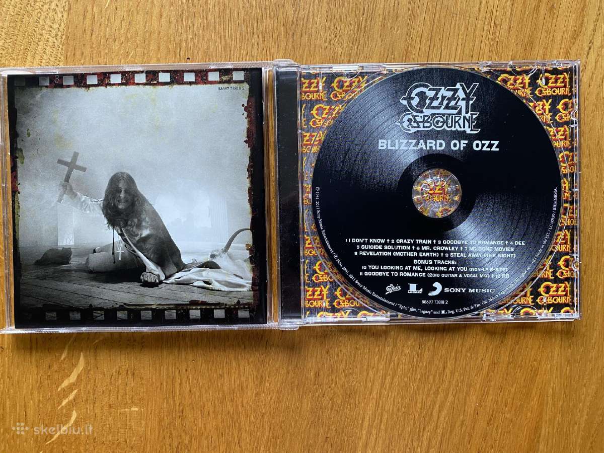 Originalus Ozzy Osbourne –" Blizzard Of Ozz " CD - nuotraukos Nr. 3