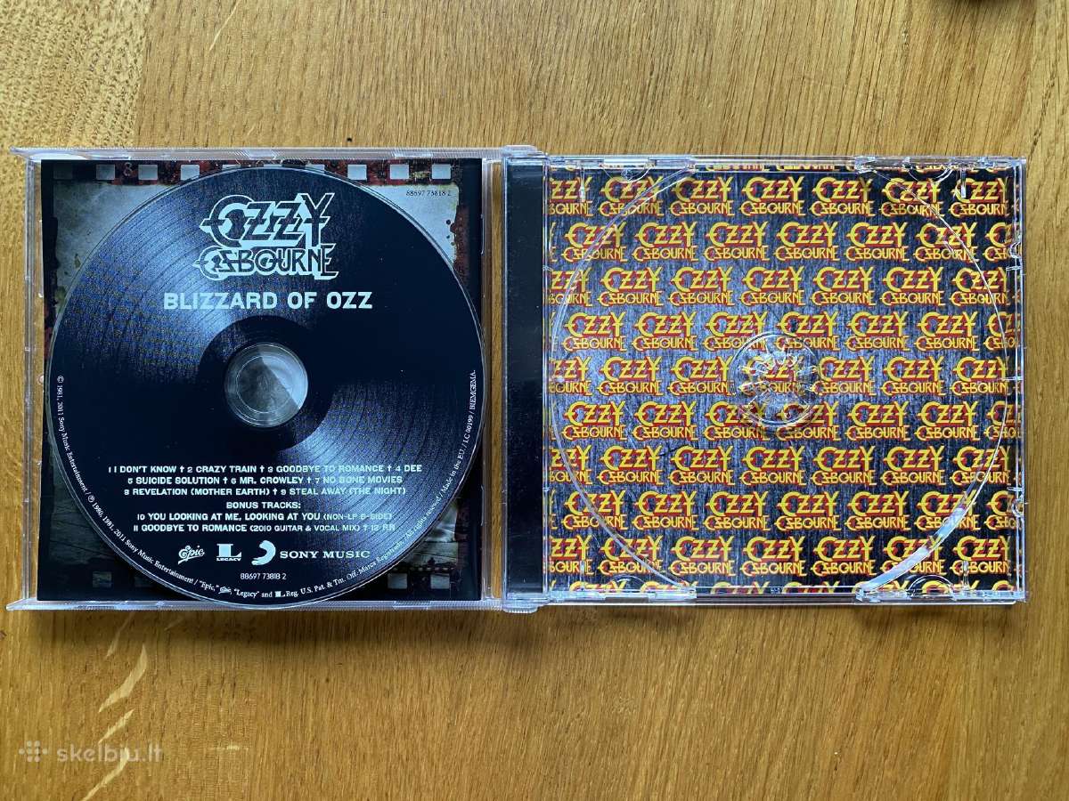 Originalus Ozzy Osbourne –" Blizzard Of Ozz " CD - nuotraukos Nr. 4