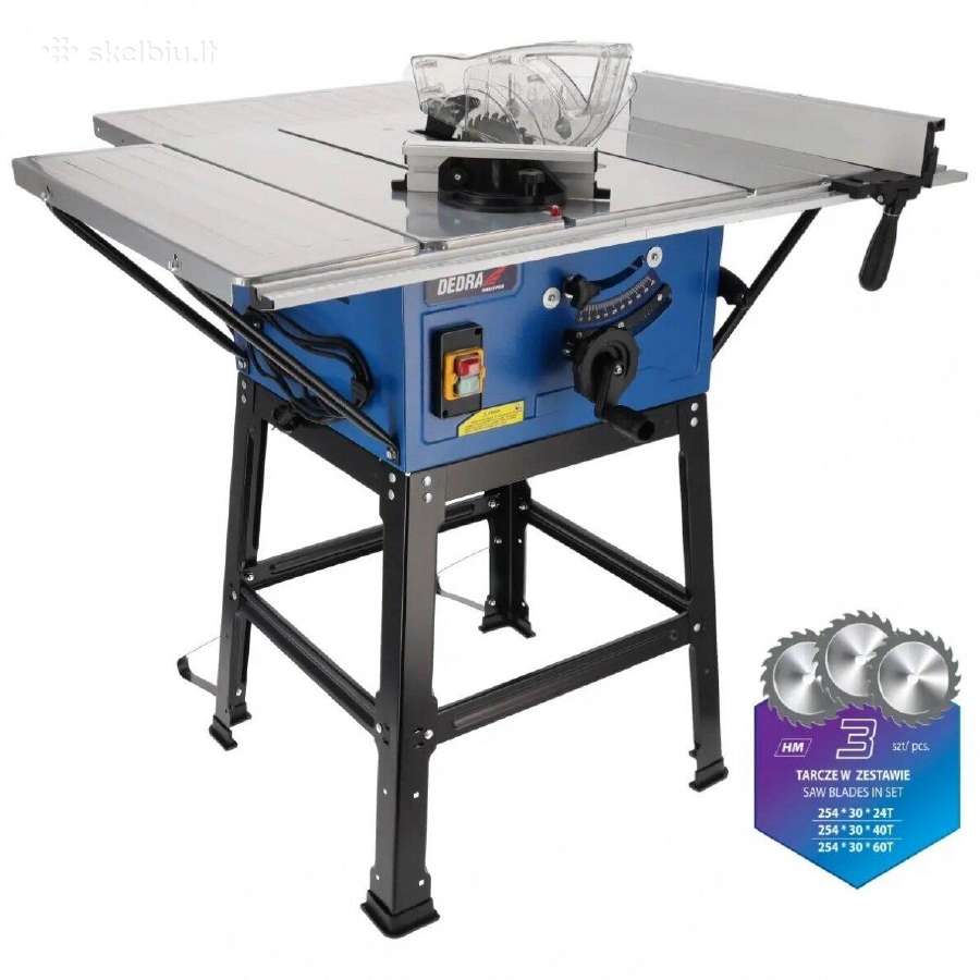 Medžio pjovimo staklės 254mm 2000w Dedra Ded7754t - nuotraukos Nr. 10