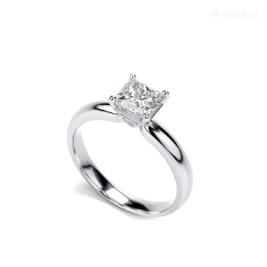 Sužadėtuvių žiedas su deimantu 0.75ct.