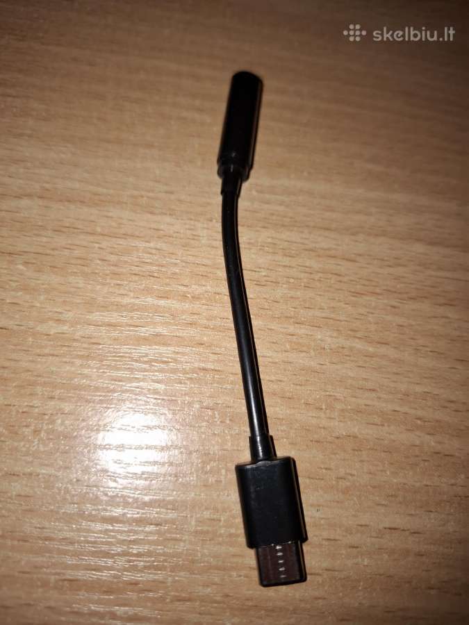 Parduodu Naują Adapterį Usb-c į 3.5mm (Juodas)