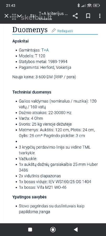 Aukštos klasės akustika Dynaudio Heco T+a Alr Cant - nuotraukos Nr. 13