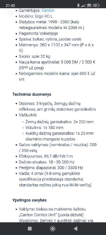 Aukštos klasės akustika Dynaudio Heco T+a Alr Cant - nuotraukos Nr. 15