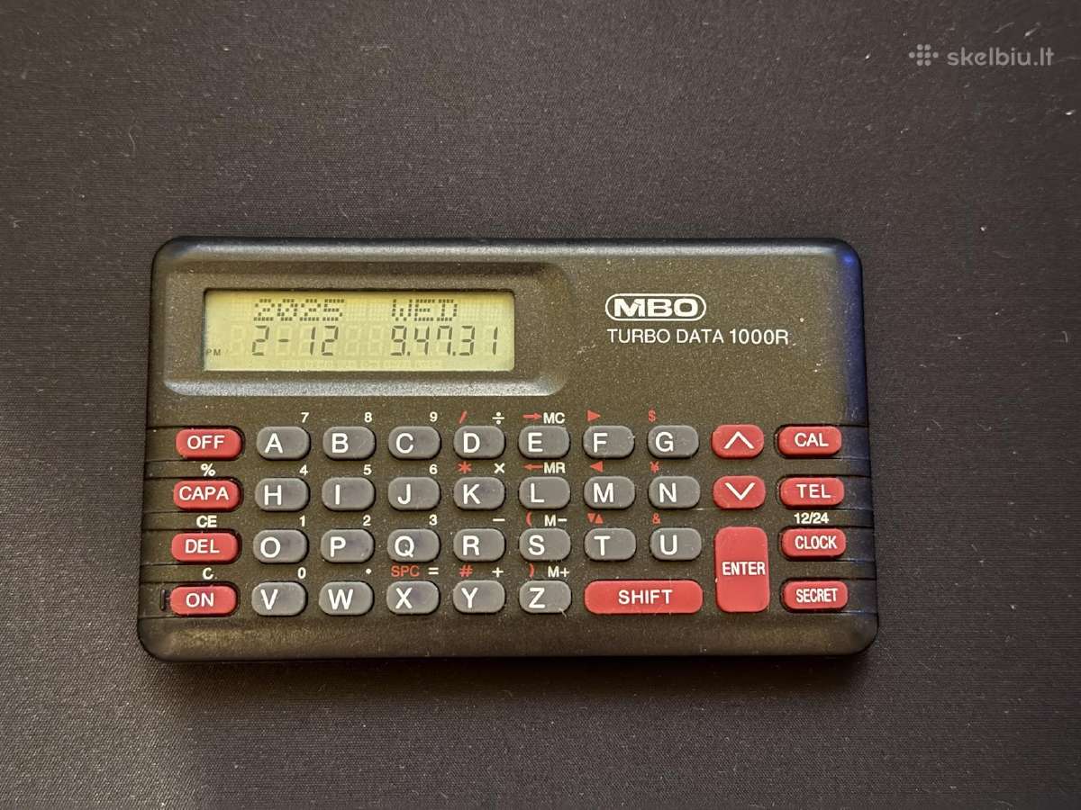 Mbo Turbo Data 1000r organizatorius/kalkuliatorius