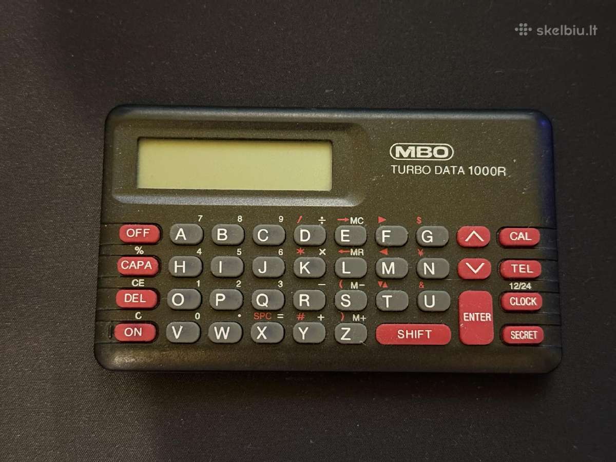 Mbo Turbo Data 1000r organizatorius/kalkuliatorius - nuotraukos Nr. 4