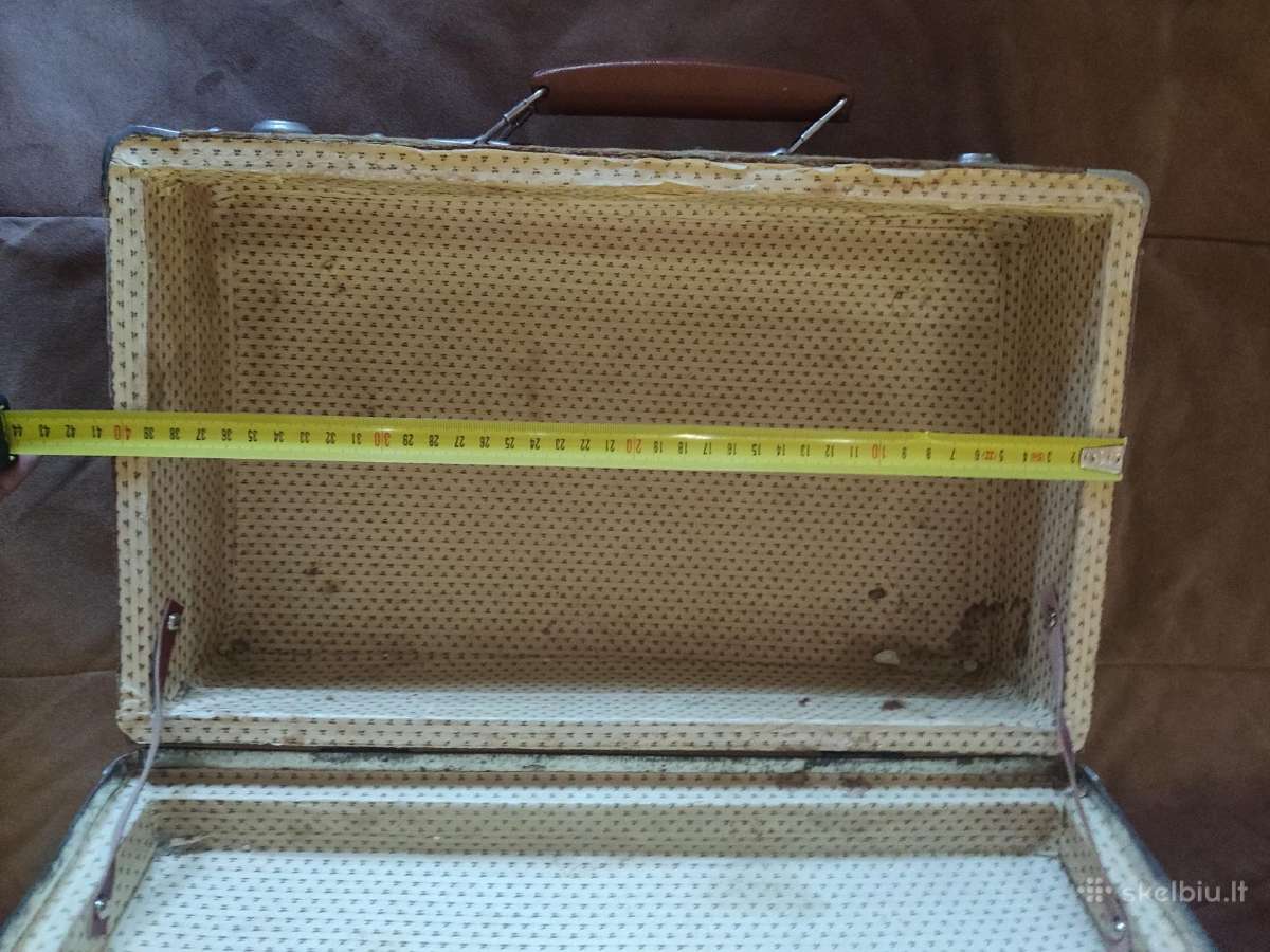 Vintažiniai lagaminai (čemodanai) 20€ abu - nuotraukos Nr. 4