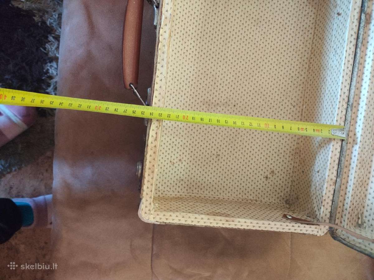 Vintažiniai lagaminai (čemodanai) 20€ abu - nuotraukos Nr. 7