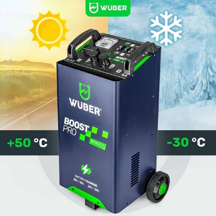 Akumuliatorių pakrovėjas / paleidėjas Start Wuber - nuotraukos Nr. 3