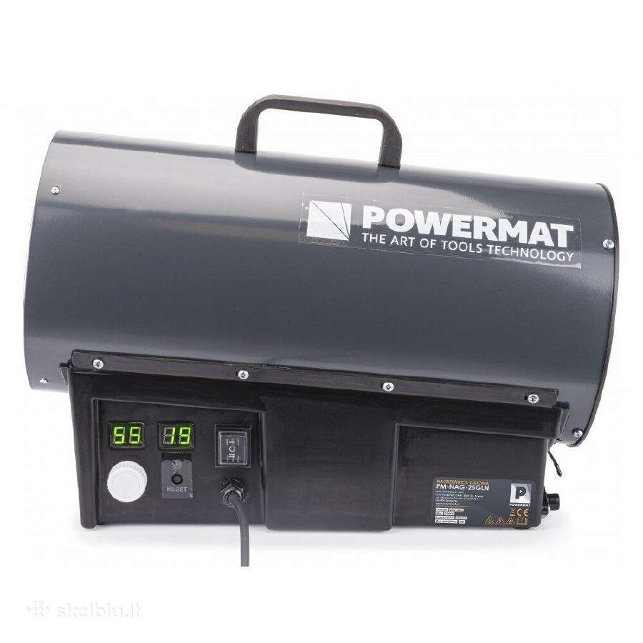 Dujinis šildytuvas 25kw su termostatu Powermat - nuotraukos Nr. 6