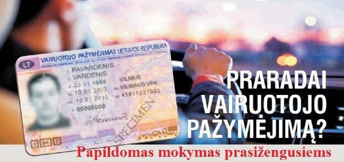 (Kodas A3)vairavimo esant neblaiviam prevencijos