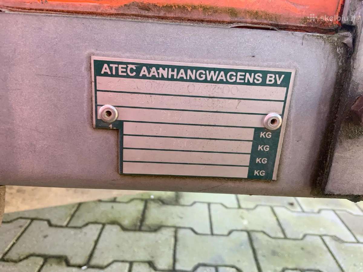 Parduodama rimta 2014 Atec Eo1300 priekaba - nuotraukos Nr. 8