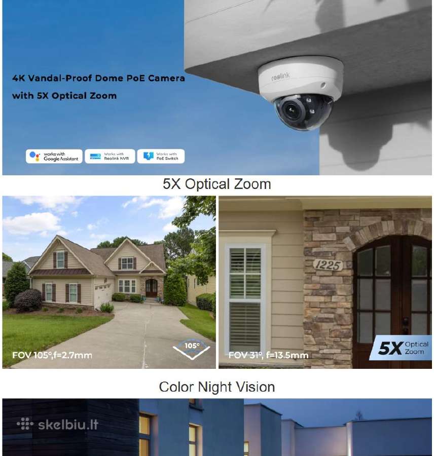 Reolink Rlc-843a 4k 5x zoom poe