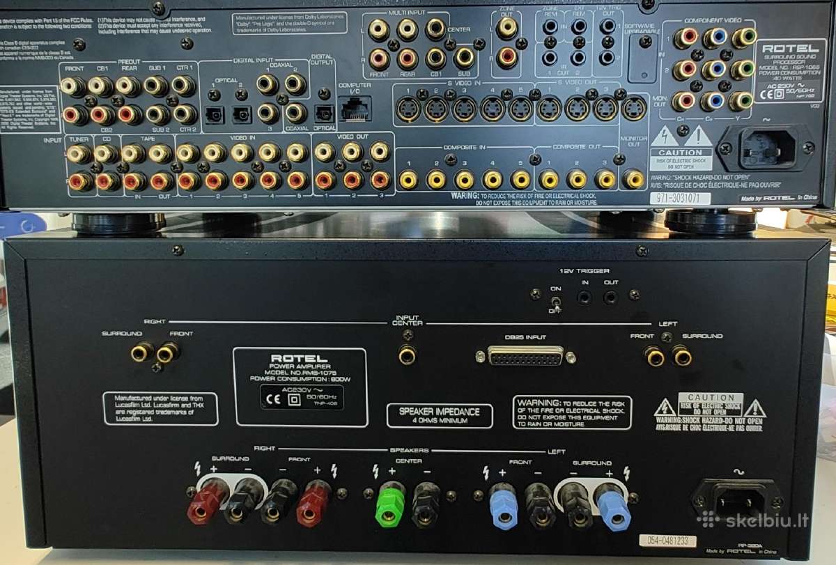 Rotel rsp-1066, rmb-1075 - nuotraukos Nr. 2