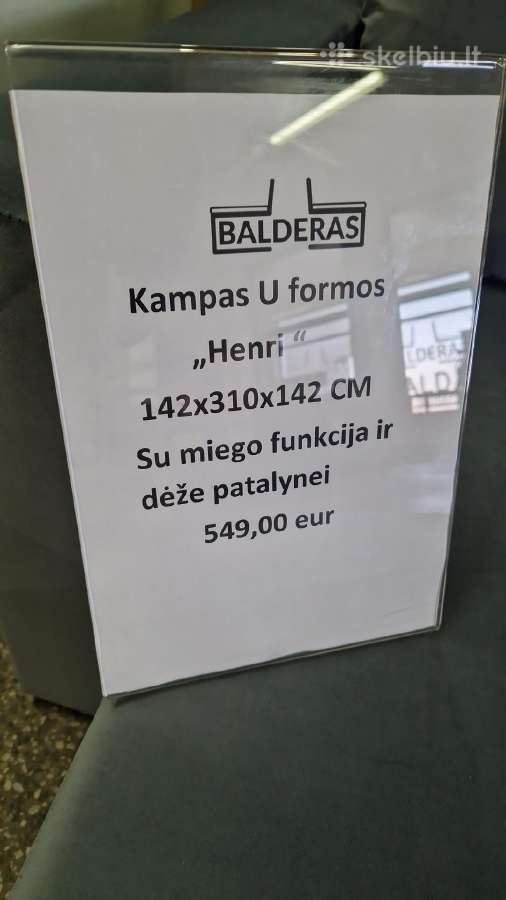 U formos kampas Henri su miego funkcija ir dėže pa - nuotraukos Nr. 5