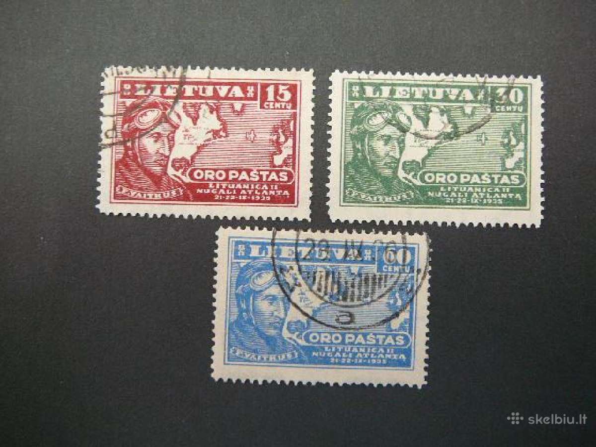 Lietuva 1936 Lektuvai F. Vaitkus antsp. lit405/7a