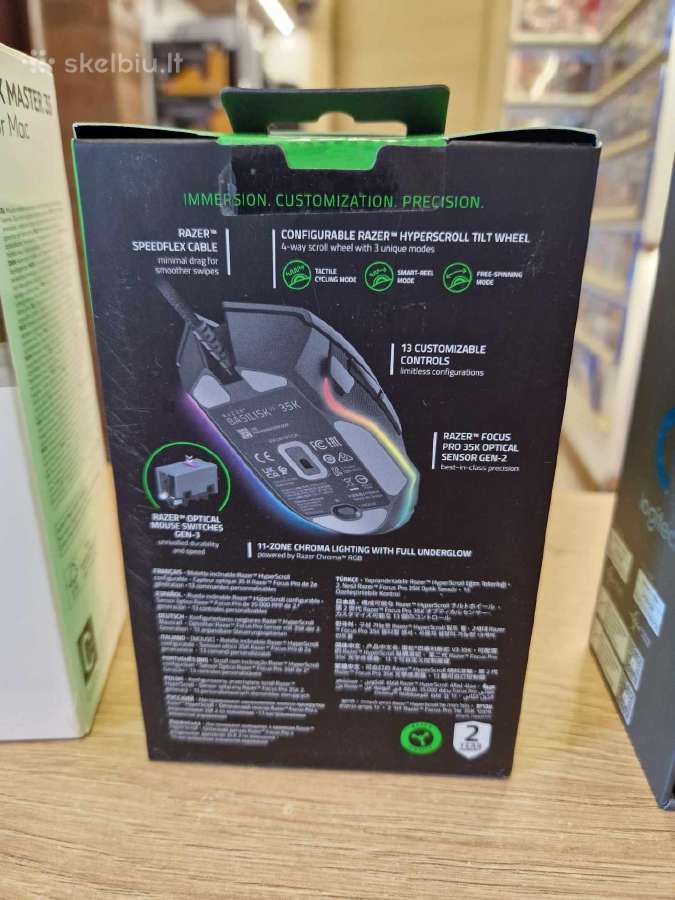 Razer Basilisk V3 35k nauja supakuota - nuotraukos Nr. 2