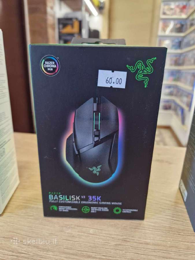 Razer Basilisk V3 35k nauja supakuota