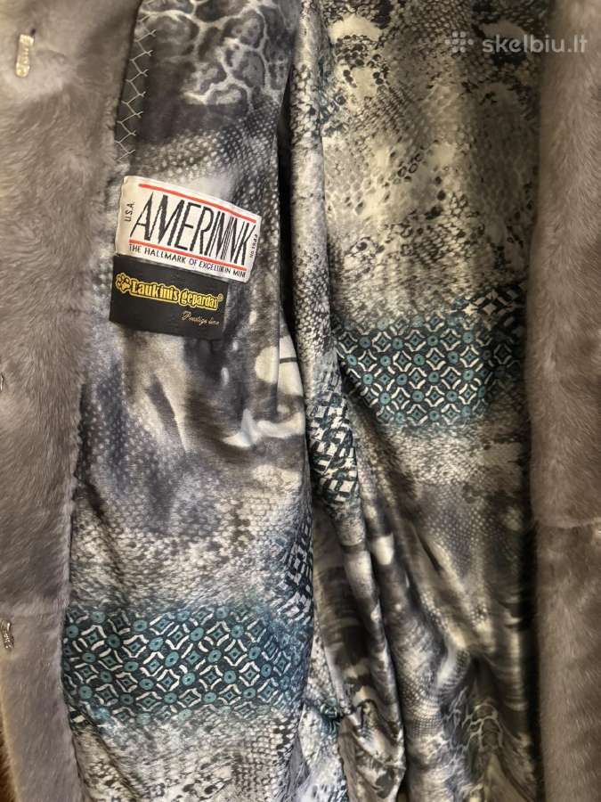 Prabanga už gerą kainą! Nedažyti audinės kailiniai - nuotraukos Nr. 7