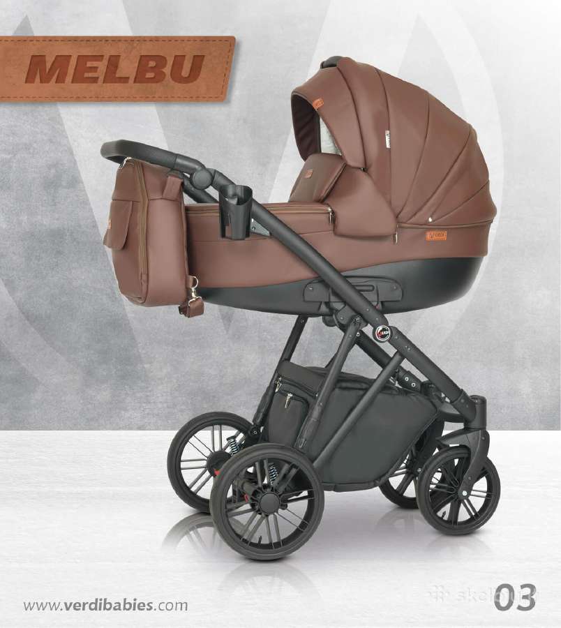 Nauji Verdi Melbu 3 in 1 vežimėliai - nuotraukos Nr. 3