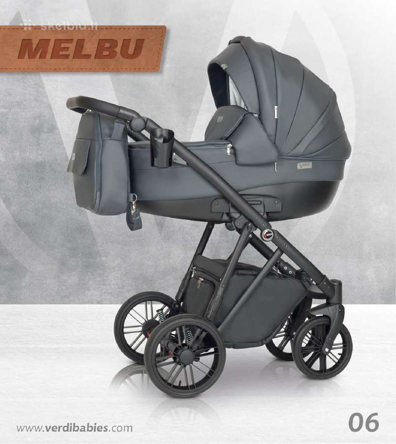 Nauji Verdi Melbu 3 in 1 vežimėliai - nuotraukos Nr. 6