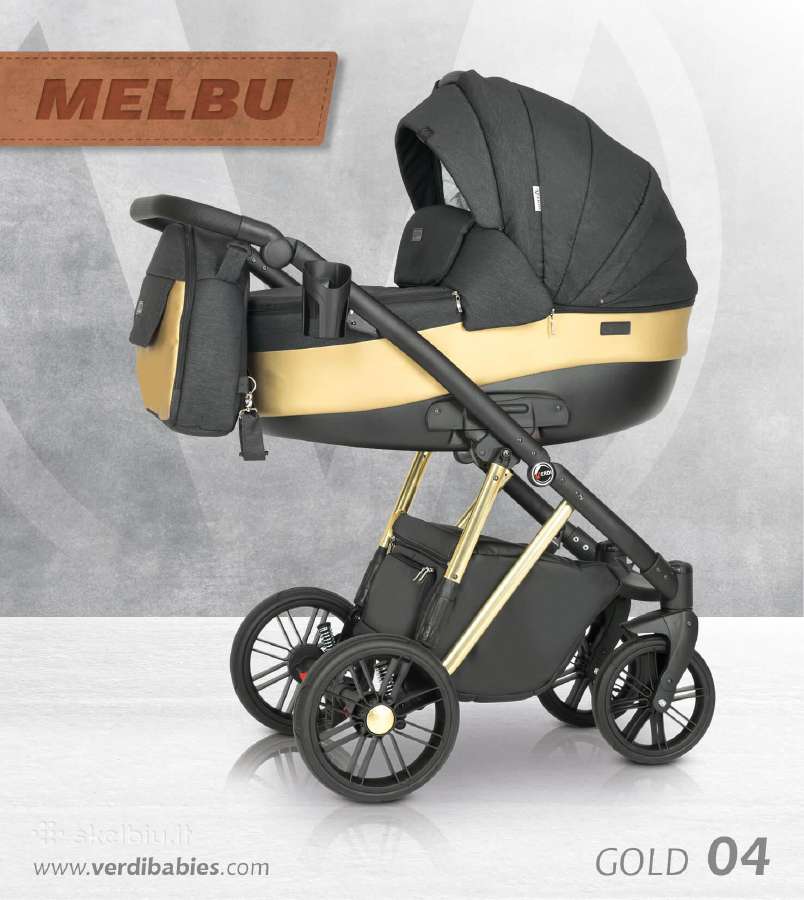 Nauji Verdi Melbu 3 in 1 vežimėliai - nuotraukos Nr. 7