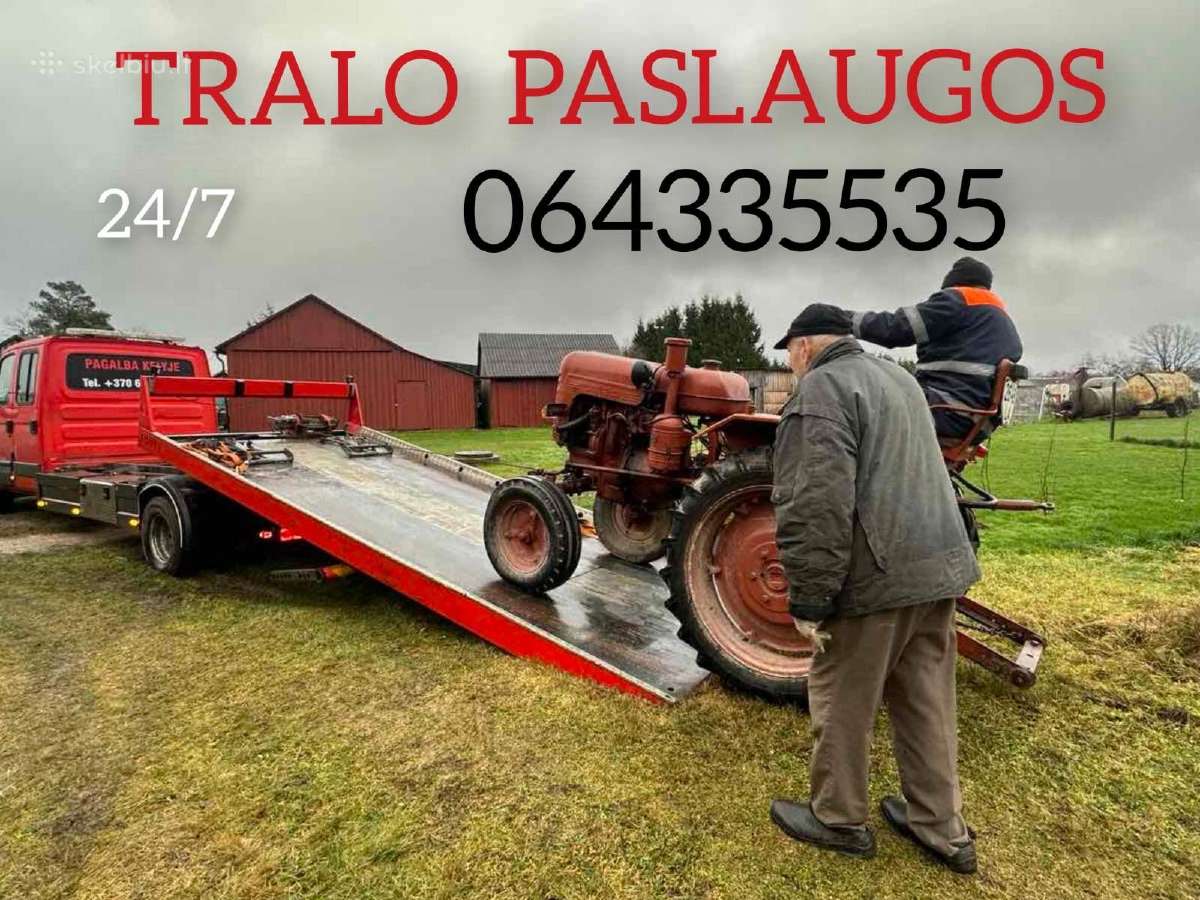 Traliukas,Šiauliai.hidraulinė platforma.24/7