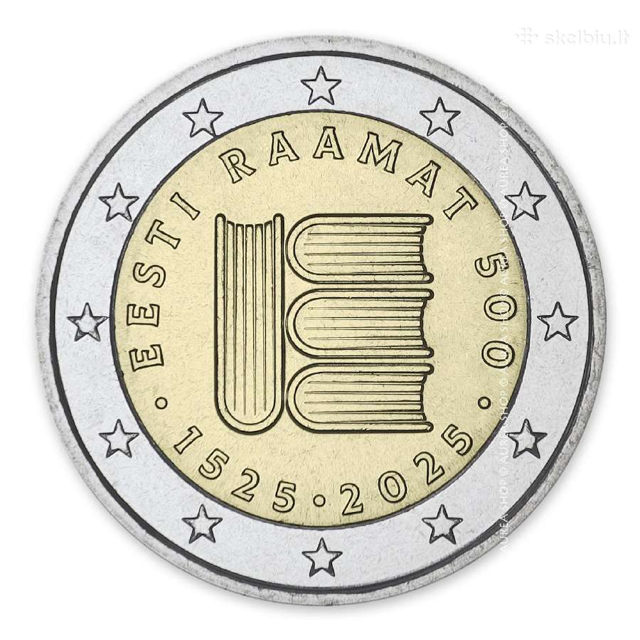 Estijos 2€ monetos, t.t. Estų kalba 2025