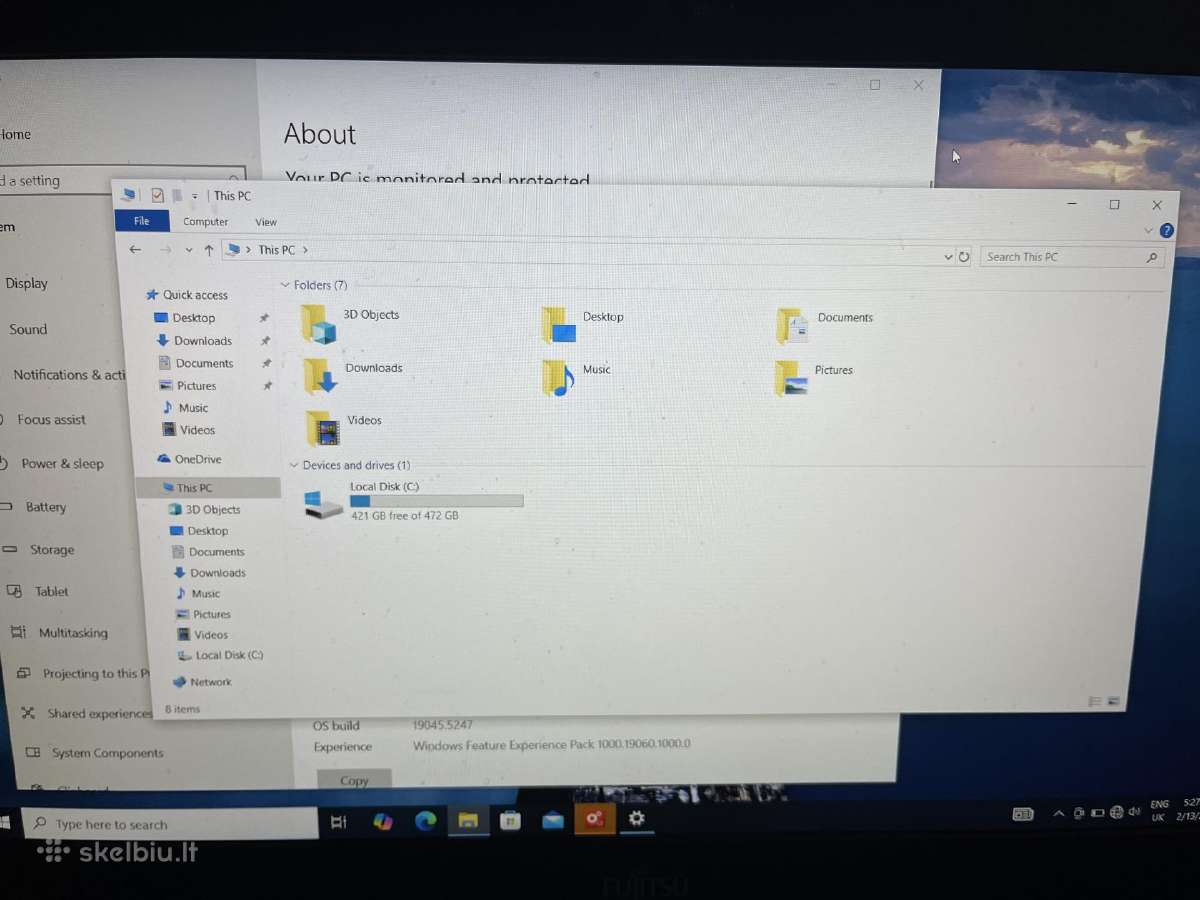 Parduodamas Fujitsu Lifebook U7510 - nuotraukos Nr. 6