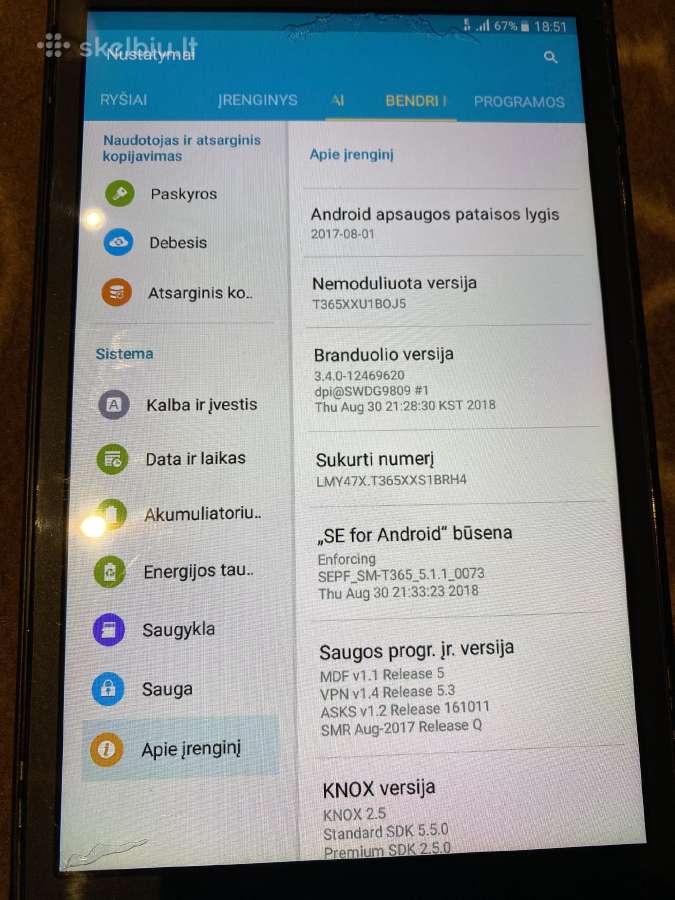 Planšetė Samsung sm t365 su sim kortele - nuotraukos Nr. 2