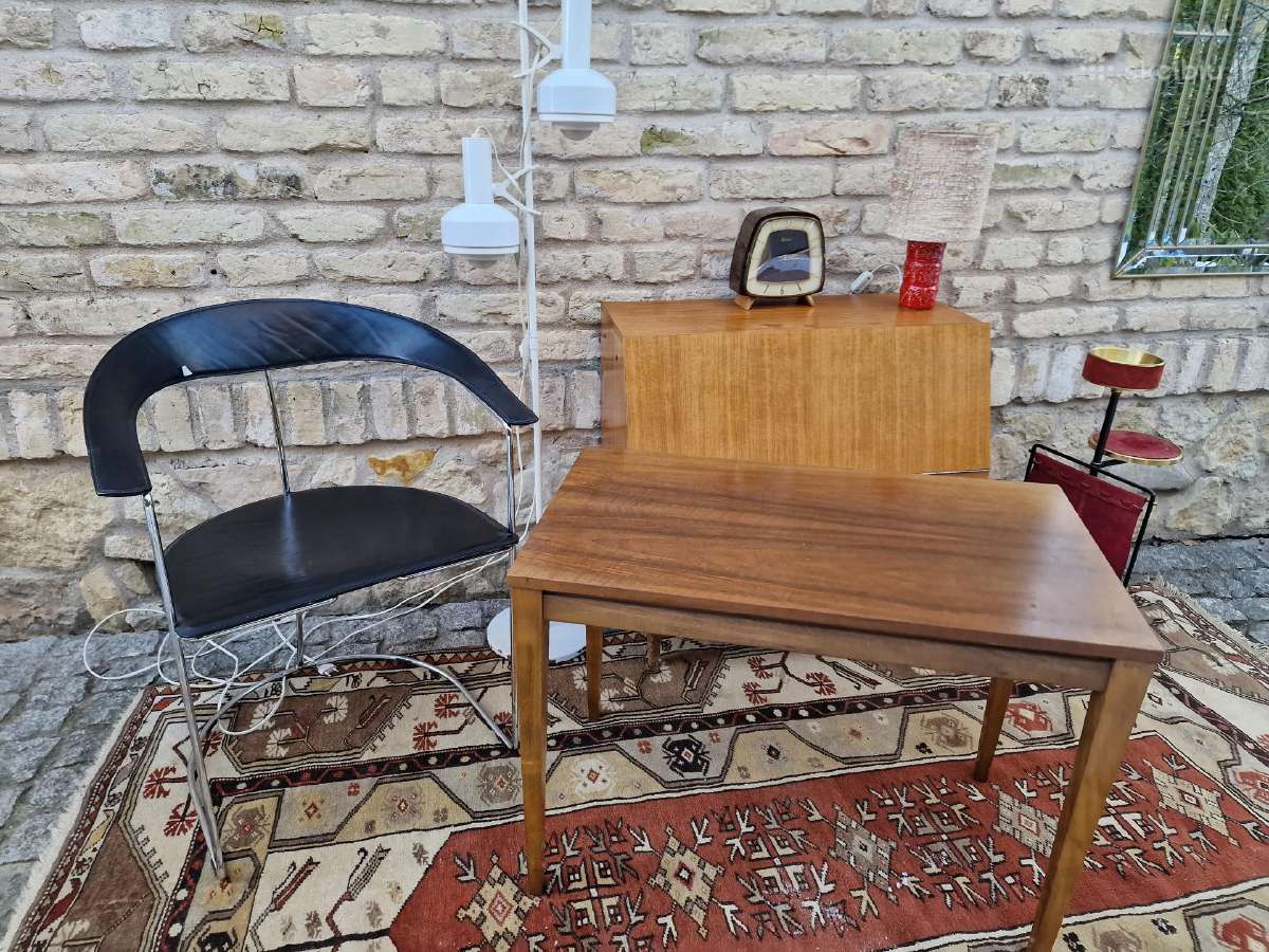 Vintažinis midcentury riešutmedžio kavos staliukas - nuotraukos Nr. 33