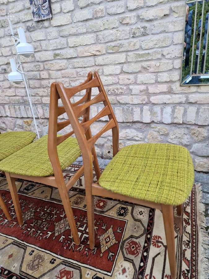 Vintaźinės mid century bukmedžio kėdės - nuotraukos Nr. 2