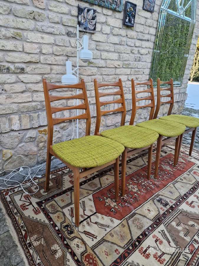 Vintaźinės mid century bukmedžio kėdės - nuotraukos Nr. 3