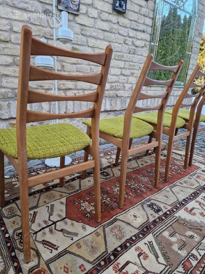 Vintaźinės mid century bukmedžio kėdės - nuotraukos Nr. 4