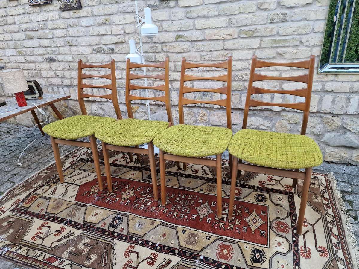 Vintaźinės mid century bukmedžio kėdės - nuotraukos Nr. 5
